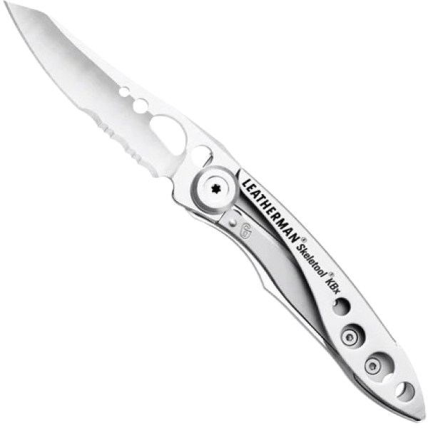 Leatherman SKELETOOL KBX折疊多用途工具 (銀色): 420HC組合刀、開瓶器、輕巧設計
